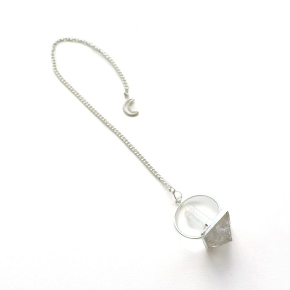 🌜 Clear Quartz Pendulum & Pendulum Board 🌛 - Picture 9 of 10